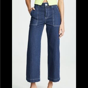 Rachel Antonoff Romeo Railroad Stripe Wide Leg
Pants